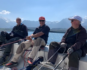 Ansegeln auf dem Wasser